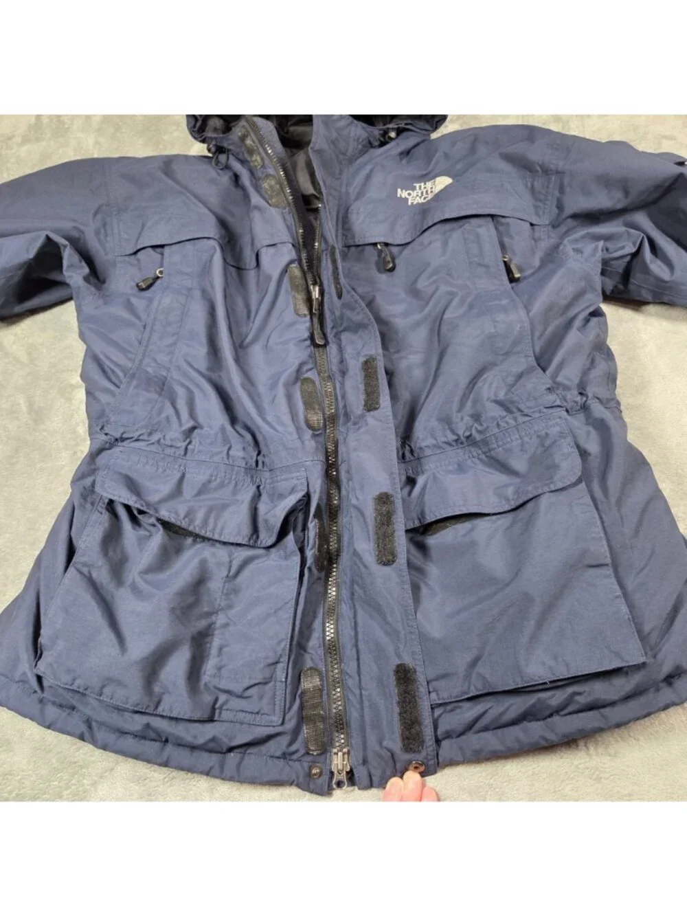 The North Face Coat Mens XXL Navy McMurdo Goose Down Hooded Parka Y2K